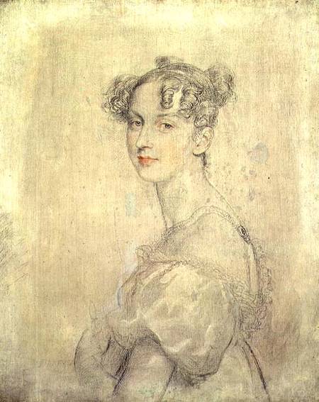 Portrait of Princess Darya Lieven (1785-1857), 1820-23 (pencil, red and white a Sir Thomas Lawrence
