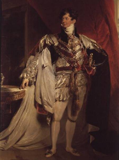 The Prince Regent, later George IV (1762-1830) in his Garter Robes a Sir Thomas Lawrence