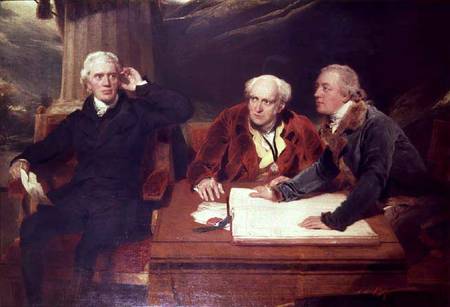 Sir Francis Baring, Banker and Director of the East India Company, with his Associates a Sir Thomas Lawrence
