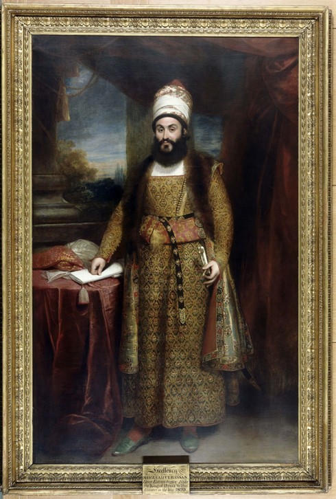 Portrait of Mirza Abul Hasan Khan Ilchi (1776-1846) a Sir William Beechey