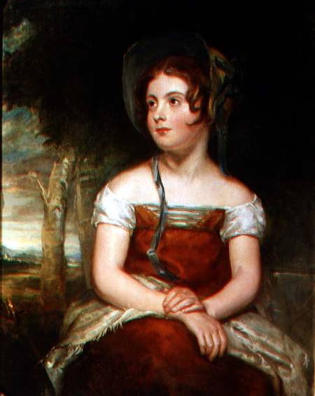Portrait of a girl, possibly the artist's daughter a Sir William Beechey
