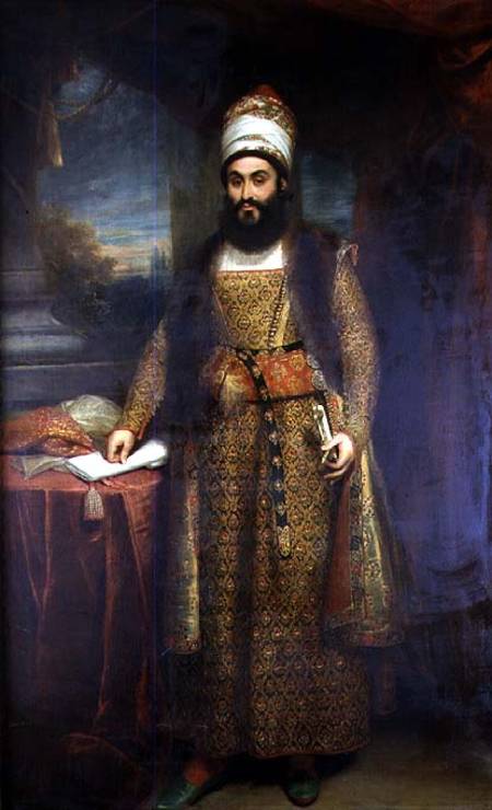 Portrait of Mirza Abul Hassan, Persian Ambassador (1785-1880) Sent by the King of Persia to England a Sir William Beechey
