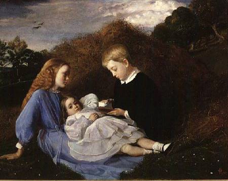 Portrait of Hungerford, Amy and Dorothea Wren Hoskyns a Sir William Blake Richmond