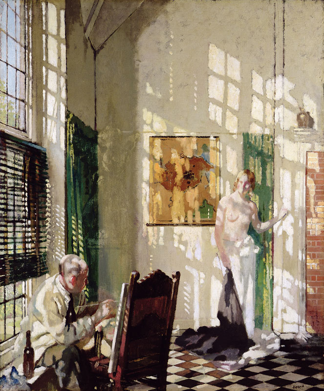 The Studio (oil on canvas) a Sir William Orpen