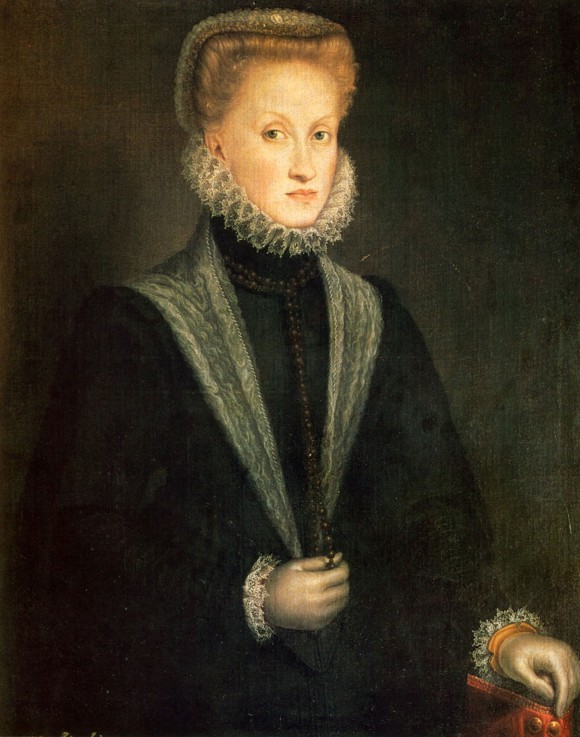 Portrait of Anna of Austria (1549–1580), Queen consort of Spain and Portugal a Sofonisba Anguissola