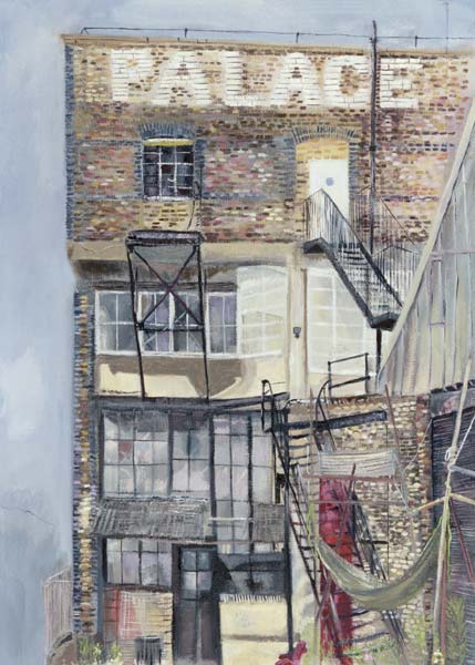 Palace Wharf, Rainville Road (oil pastel on paper)  a Sophia  Elliot