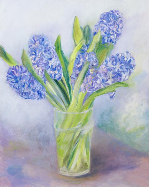 Hyacinths (oil on canvas)  a Sophia  Elliot