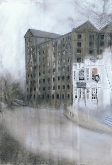 Mortlake Brewery (SW14, The Old Ship) 2005 (pastel on paper)  a Sophia  Elliot