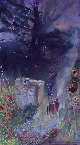 Allotment, 2000 (oil on canvas) 
