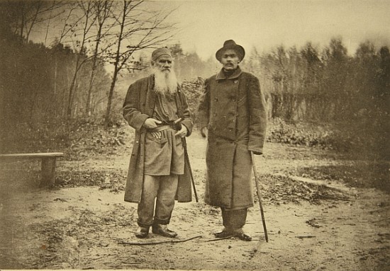 Leo Tolstoy and the author Maxim Gorky a Sophia Andreevna Tolstaya