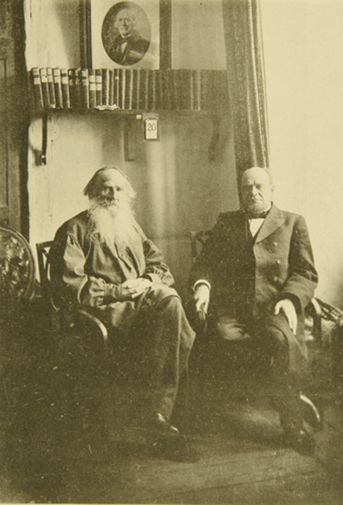 Leo Tolstoy with the Liberal Jurist Anatoly Koni (1844-1927) a Sophia Andreevna Tolstaya