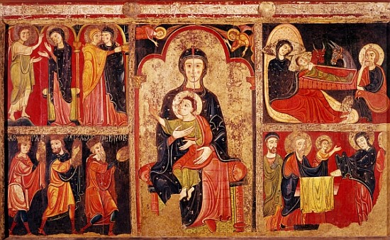 Altarpiece of St. Maria de Avila, Bergueda, c.1170-90 a Spanish School