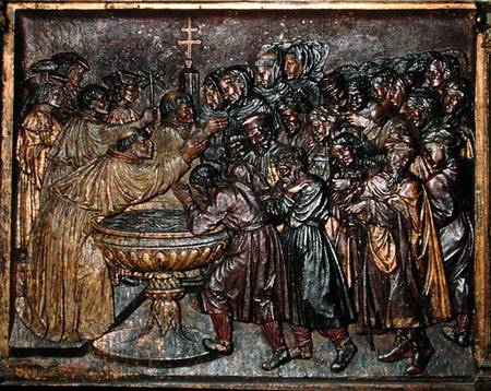 Baptism of the Moors a Spanish School