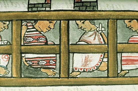 Ms Palat. 218-220 Book IX Aztec prisoners, from the ''Florentine Codex'' by Bernardino de Sahagun, c a Spanish School