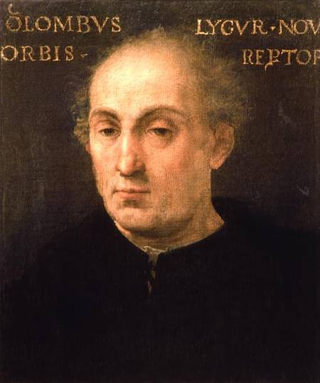 Portrait of Christopher Columbus (1451-1506) a Spanish School