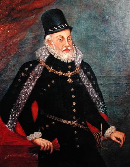 Portrait of Philip II (1527-98) of Spain a Spanish School