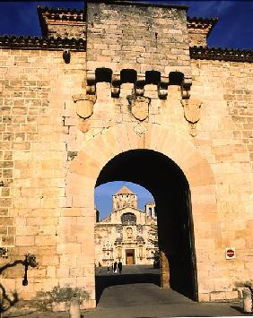 Entrance to the monastery, founded in 1151 (photo) 