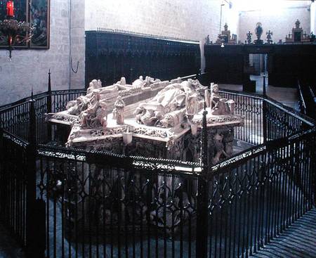 Tomb of Juan II of Castille (1405-54) and Isabel of Portugal a Spanish School