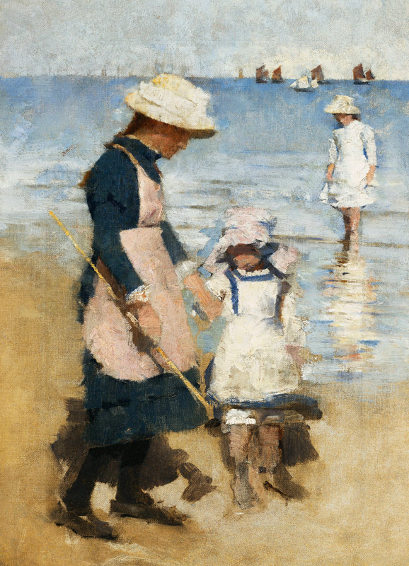 Kinder am Strand (Children on the Beach) a Stanhope Alexander Forbes