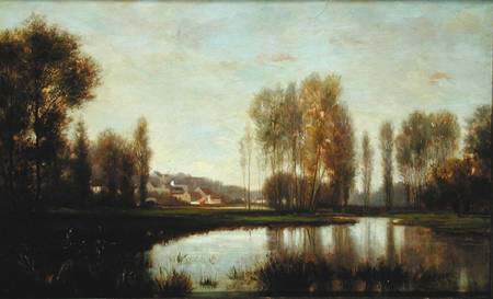 Au Bord de L'Oise (A River Scene) a Stanislas Lépine