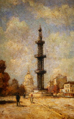 The Puits de Grenelle (oil on canvas) a Stanislas Victor Edouard Lepine