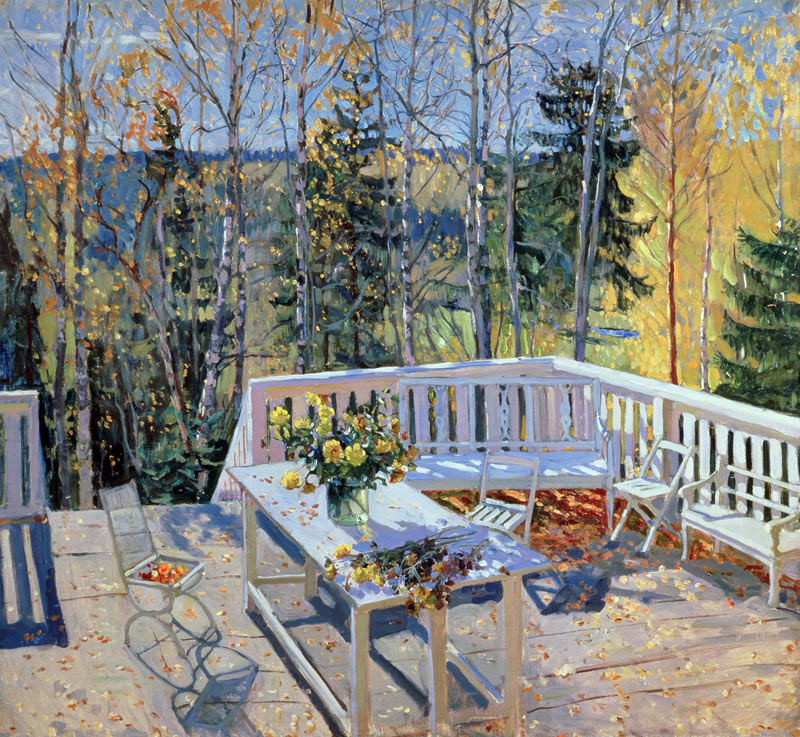 Deserted Terrace a Stanislav Joulianovitch Joukovski