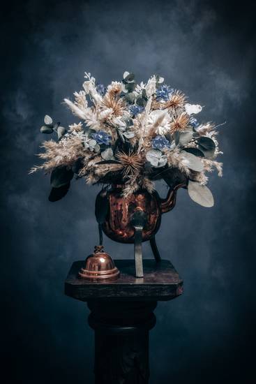 Bouquet di fiori secchi Euka Blue
