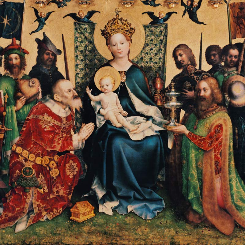 Adoration of the Magi altarpiece a Stephan Lochner