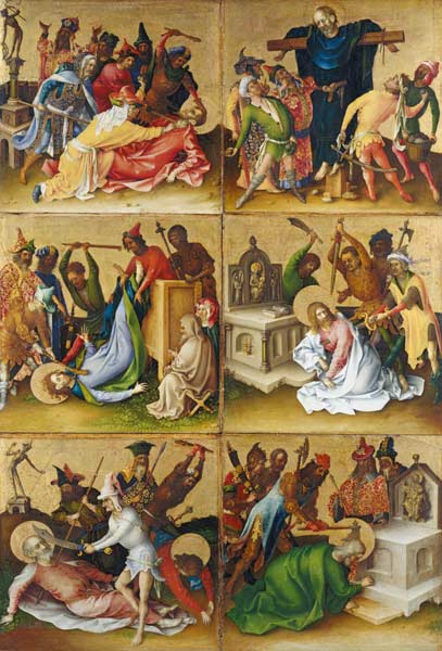 Martyrdom of the Apostles. Right panel a Stephan Lochner