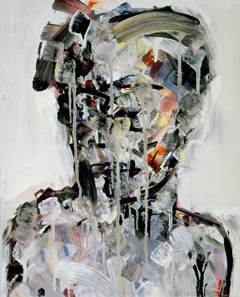 Portrait of David Bowie, 1994 (oil on canvas)  a Stephen  Finer