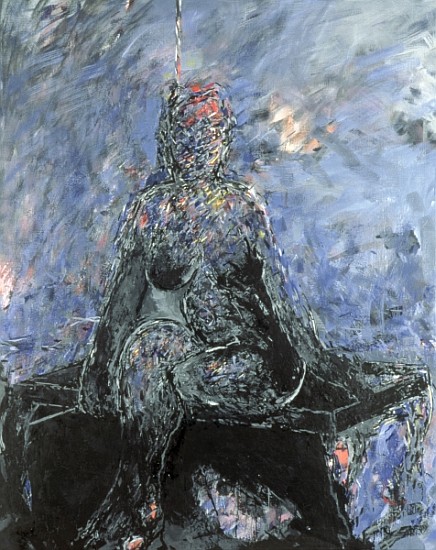 Woman on a banquette, 1984 (oil on canvas)  a Stephen  Finer