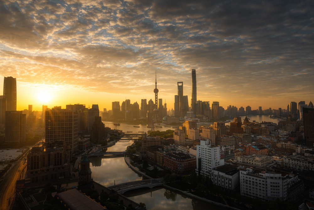 Sunrise in Shanghai a Steve Zhang