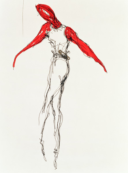 The Dancer, 1997 (ink on paper)  a Stevie  Taylor