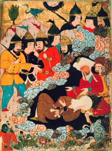 Mohammed und Abu Bekr in der Hoehle a Stifter des Islam Mohammed