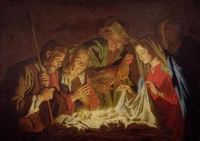 Adoration of the Shepherds (oil on canvas)