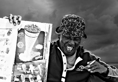 Bali ice cream seller