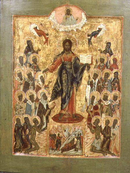 Christ the King, Central Russian icon a Stroganov School