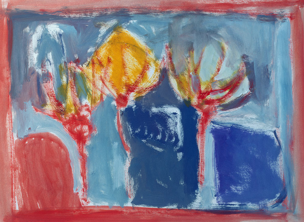 Three Trees, 2002 (acrylic on paper)  a Sue  Jamieson
