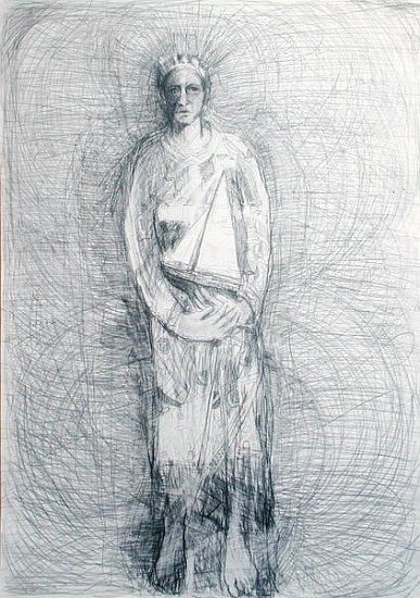 Boat Guardian, 2002 (pencil on paper)  a Sue  Jamieson