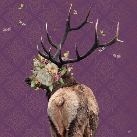 Spring Flower Bonnet On Deer