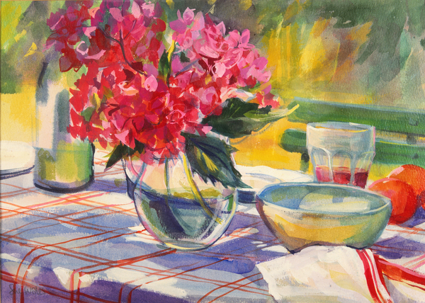 French garden table a Sue Wales