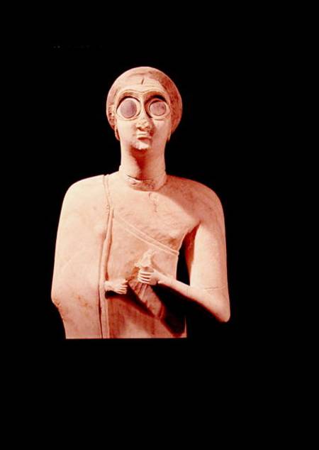 Statue of the Great Goddess, from Tell Asmar a Sumerian