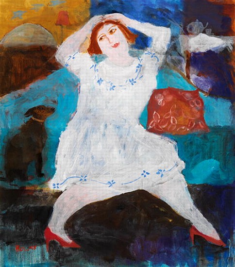 The Red Shoes, 2004 (oil on board)  a Susan  Bower