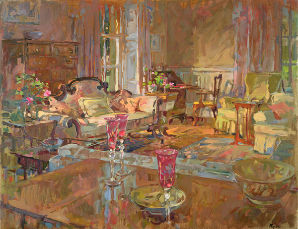 Drawing Room with Venetian Glass a Susan  Ryder
