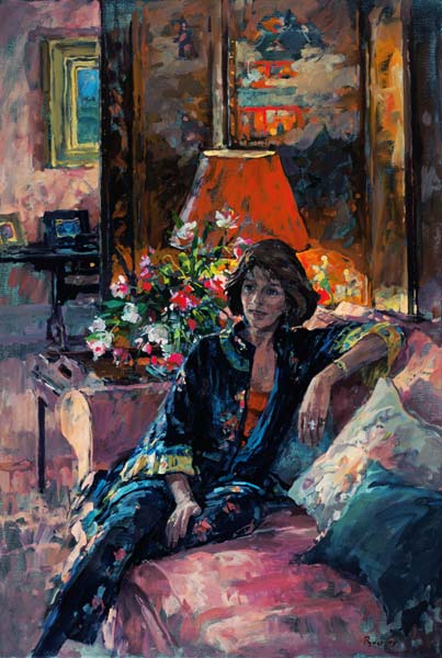 Mrs Peter Hambro, 1996 (oil on canvas)  a Susan  Ryder