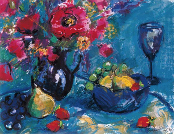 Still Life with Blue Glass, 1999  a Sylvia  Paul