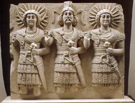 Triad of Palmyrene Gods, from Palmyra Region a Syrian