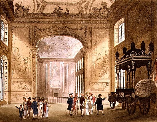 Greenwich Hospital from Ackermann''s \\Microcosm of London\\\\\"" a T.(1756-1827) Rowlandson