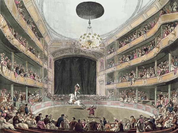 Astley''s Amphitheatre from Ackermann''s \\Microcosm of London\\\\\"" a T.(1756-1827) Rowlandson