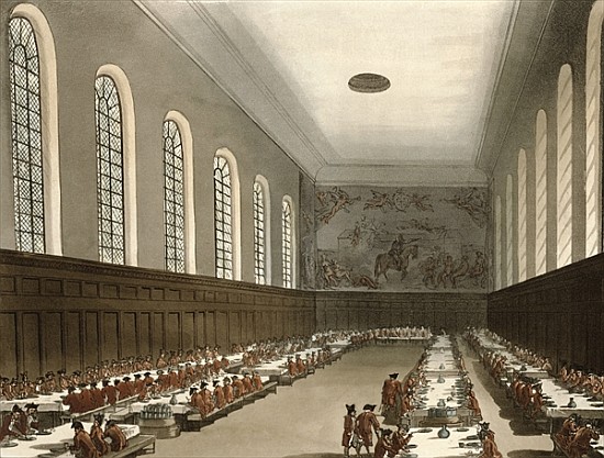 Military Hospital, Chelsea, from Ackermann''s ''Microcosm of London'' a T.(1756-1827) Rowlandson